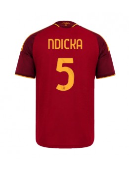 AS Roma Evan Ndicka #5 Replika Hemmakläder 2026-27 Kortärmad AS Roma Evan Ndicka #5 Replika Hemmakläder 2026-27 Kortärmad